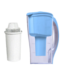 Vattenfilterkanna, Vattenreningskanna Micro Multi 4- Stegs, blå, och 1 Extra Vattenfilterpatron, Vattenrening